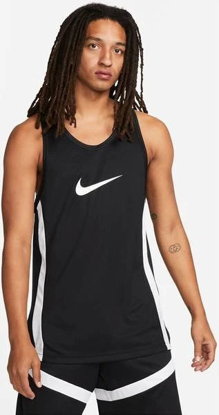 Nike Icon Funktionsshirt ärmellos schwarz/weiß (Herren)