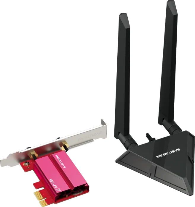 Mercusys WLAN-Adapter, Wi-Fi 7, BE9300, 2.4GHz/5GHz/6GHz WLAN, Bluetooth 5.4, PCIe x1