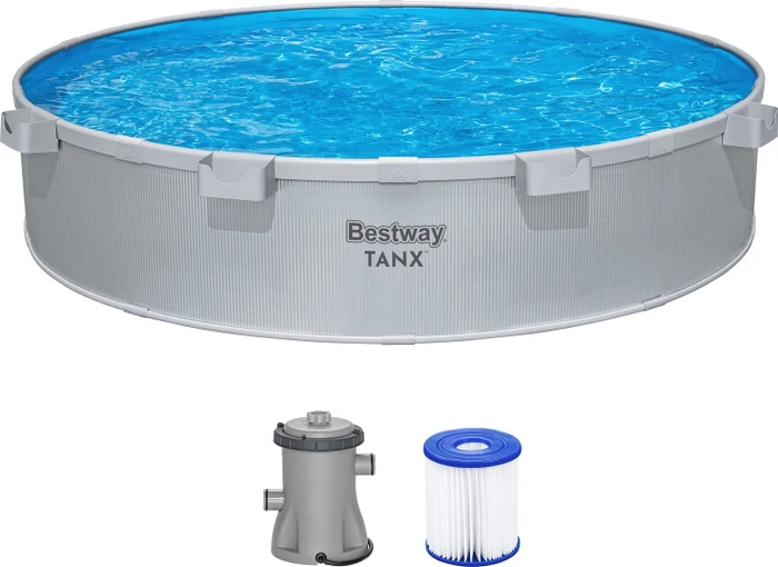 Bestway Tanx Stahlwandpool Set rund 305x61cm