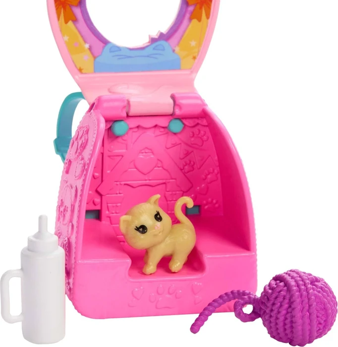 Mattel Barbie - Chelsea Family & Friends Spielspaß-Katzenrucksack Chelsea