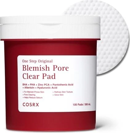 COSRX One Step Original Blemish Pore Clear Pad, 100 Stück