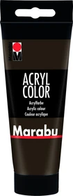 Marabu Acryl Color Acrylfarbe, dunkelbraun, 100ml