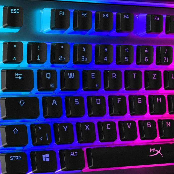 HP HyperX Pudding Keycaps, Kunststoff (ABS), schwarz, 105 Tasten, ISO-DE