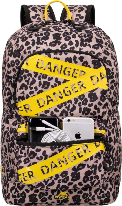 RivaCase Erebus 5421 Stadtrucksack Laptop Rucksack 13.3", leopard