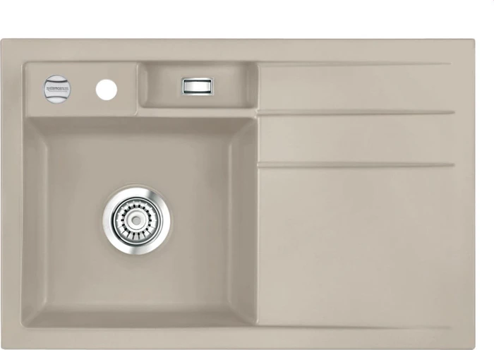 systemceram Bela 78 Einbau Becken links mit Ablauffernbedienung fango