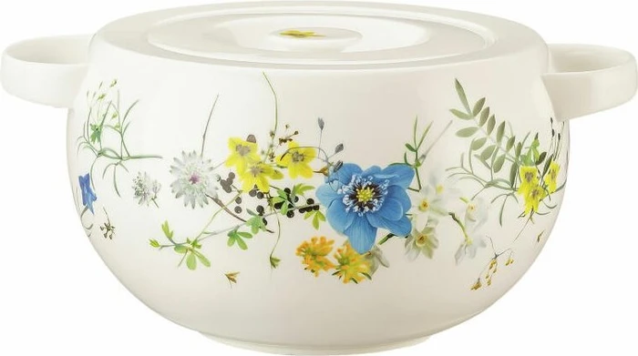 Rosenthal Brillance Bone China Fleurs des Alpes Schüssel mit Deckel