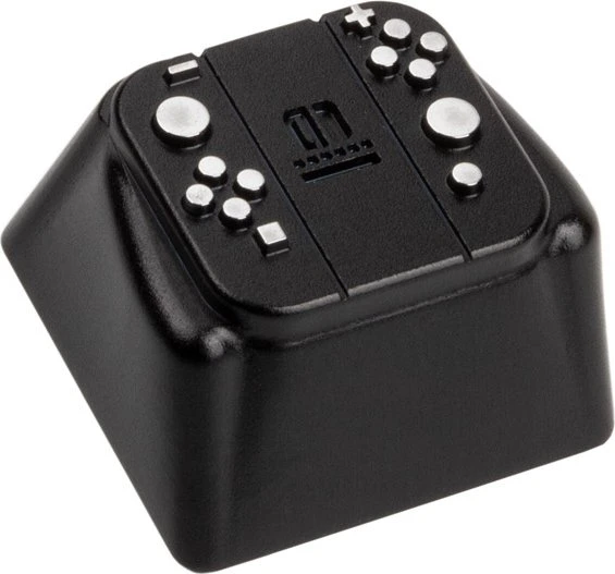 Zomoplus Keycap Gamepad I, Aluminium, silber/schwarz, 1 Taste