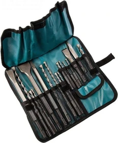 Makita SDS-plus Bohrer-/Meißel-Zubehörset inkl. Tasche, 17-tlg.