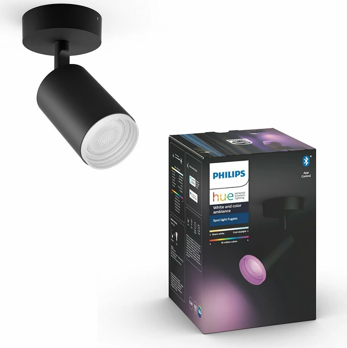 Philips Hue White and Color Ambiance Fugato Spot 1-flammig schwarz