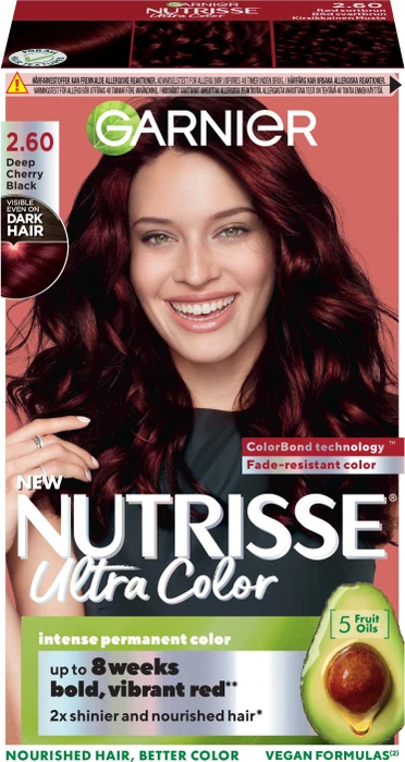 Garnier Nutrisse FarbSensation Haarfarbe 2.60 schwarzrot