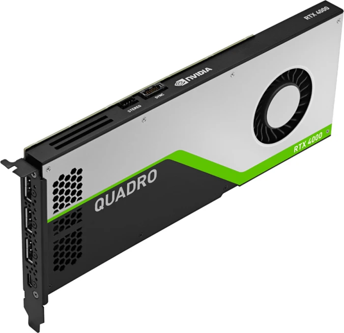 PNY Quadro RTX 4000, 8GB GDDR6, USB-C, 3x DP, Smallbox