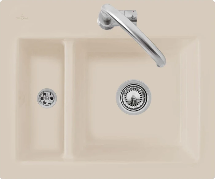 Villeroy & Boch Subway 620x510mm Einbau Becken reversibel almond