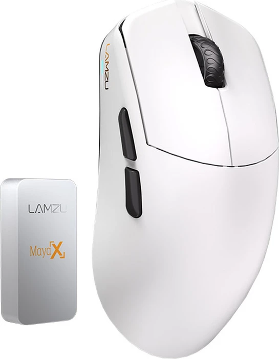 Lamzu MAYA X 8K Wireless Gaming Mouse White, USB