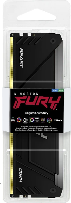 Kingston FURY Beast RGB UDIMM 32GB, DDR4-3600, CL18-22-22, 2RX8