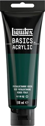 Liquitex Basics Acrylic phthalocyanine green, 118ml