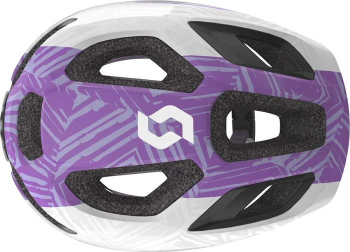 Scott Spunto Junior Kinderhelm white/purple