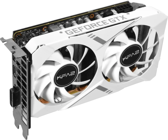 KFA2 GeForce GTX 1660 White Mini (1-Click OC), 6GB GDDR5, DVI, HDMI, DP