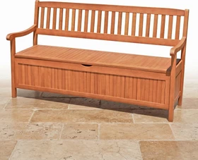Garden Pleasure Houston Gartenbank/Gartenbox 3-Sitzer
