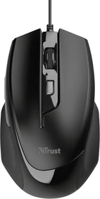 Trust Voca Comfort Mouse schwarz, USB (23650)