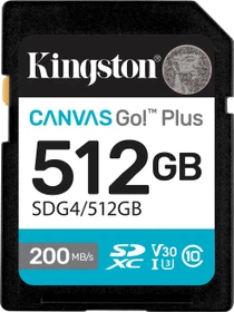 Kingston Canvas Go! Plus Gen4 R200/W160 512GB, UHS-I U3, Class 10