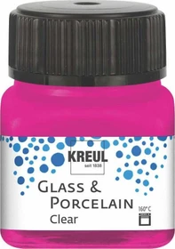 Kreul Glass & Porcelain Clear Malfarbe, pink, 20ml