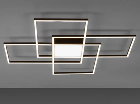 Paul Neuhaus Q-Asmin LED 50W 80x80cm Deckenleuchte schwarz