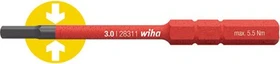 Wiha 283118 slimBit electric VDE Innensechskant Wechselklinge 6mm, 2x75mm