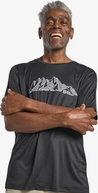 Jack Wolfskin Peak Graphic Funktionsshirt kurzarm mtn phantom (Herren)