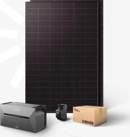 Kleines Kraftwerk Duo XL mit Speicher, 1kWp