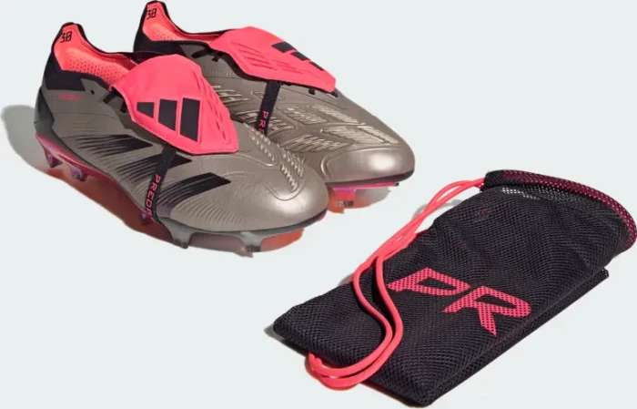 adidas Predator Elite Fold-Over Tongue FG platinum metallic/aurora black/carbon