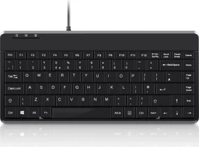 Perixx Periboard-409H mit USB-Hub, schwarz, USB, US (10840)