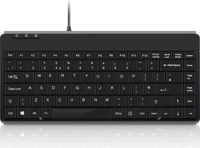Perixx Periboard-409H mit USB-Hub, schwarz, USB, DE