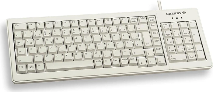 Cherry G84-5200 Compact Keyboard hellgrau, Cherry ML, PS/2 & USB, CH