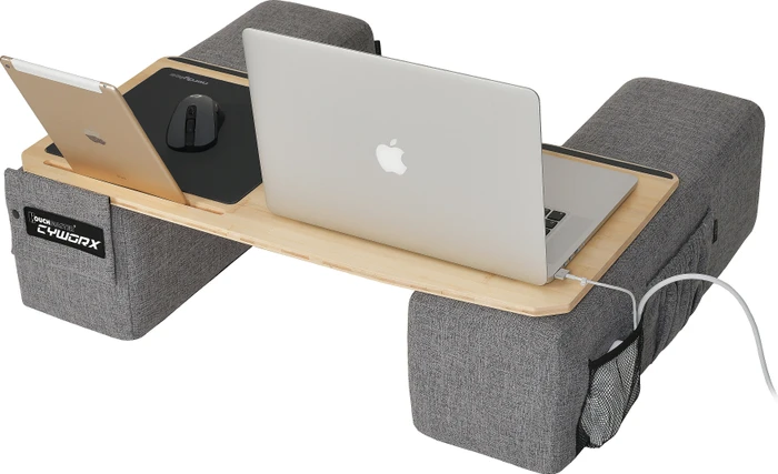 nerdytec Couchmaster Cyworx Premium Lapdesk, grau/braun