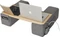 nerdytec Couchmaster Cyworx Premium Lapdesk, grau/braun Vorschaubild