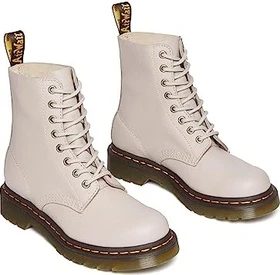 Dr. Martens 1460 Pascal Virginia Soft Leather Lace Up Boots vintage taupe