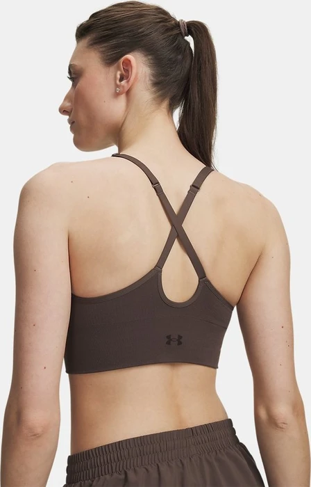 Under Armour Vanish Seamless Low Sport-BH peppercorn/kona brown (Damen)