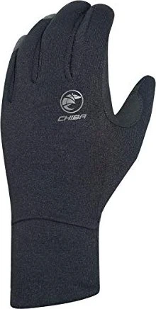 Chiba Polarfleece Fahrradhandschuhe schwarz