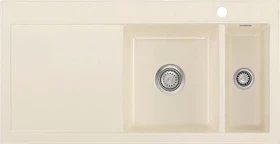 systemceram Mera 100 F Einbau Becken rechts magnolie