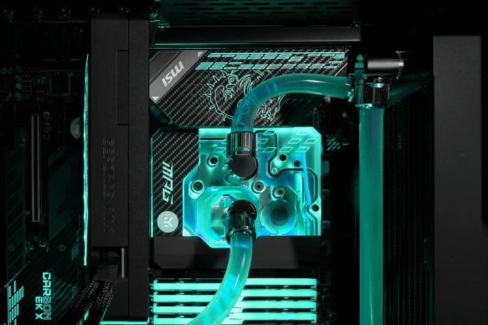 EK Water Blocks Quantum Line EK-Quantum Momentum MPG Z590 Gaming Carbon EK X Edition Monoblock, Nickel, Acryl