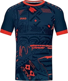 Jako Tropicana Funktionsshirt kurzarm navy/flame
