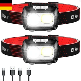 Blukar Ultra Stirnlampe schwarz/rot
