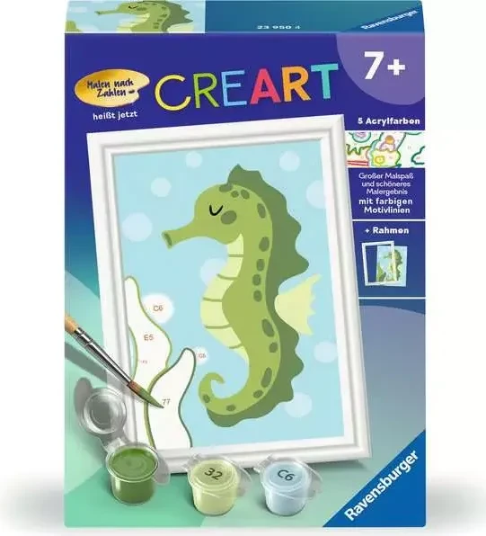 Ravensburger Malen nach Zahlen CreArt Fröhliches Seepferdchen