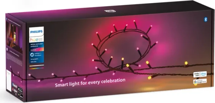 Philips Hue White and Color Ambiance Gradient Festavia Lichterkette 40m LED 500x warmweiß-tageslichtweiß RGBW