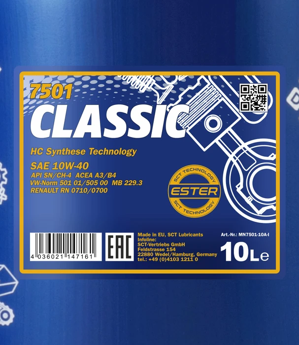 Mannol Classic 10W-40 10l
