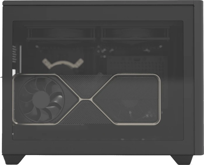 Cooler Master MasterBox NR200P Max, schwarz, Glasfenster, Mini-ITX, 850W, UK-Version