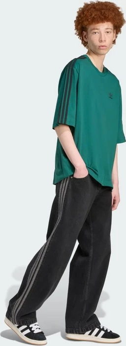 adidas Adicolor Oversized T-Shirt kurzarm aurora ivy/black (Herren)