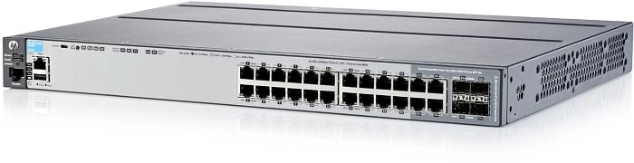 HPE Aruba 2920 24G Rackmount Gigabit Managed Stacking Switch, 20x RJ-45, 4x RJ-45/SFP, 2x Erweiterungsslot, 370W PoE+