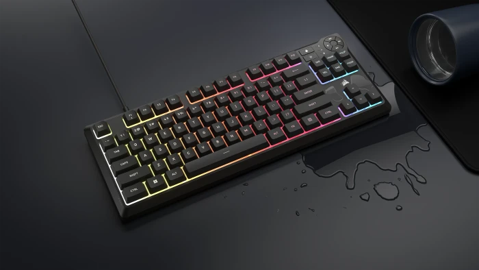 Corsair Gaming K55 CORE TKL RGB, schwarz, USB, UK