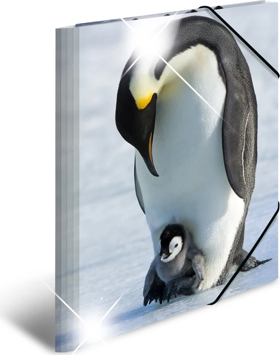 Herma Glossy Tiere Sammelmappe, A3, Pinguine